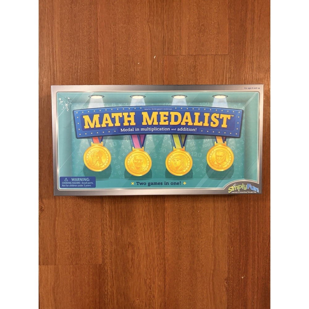 SimplyFun Math Medalist Board Game Multiplication Addition Educational STEM